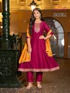 Saheli By Aanchi Vichitra Silk Online Kurti With Bottom Dupatta Wholesale